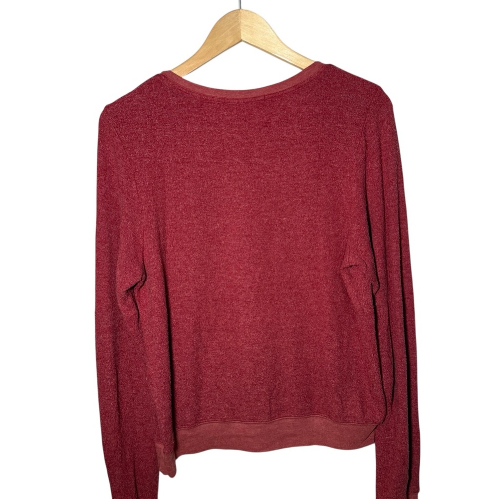 Wildfox Couture "Pass Me The Wine" Baggy Beach Jumper Red Soft Size Small - Picture 5 of 5